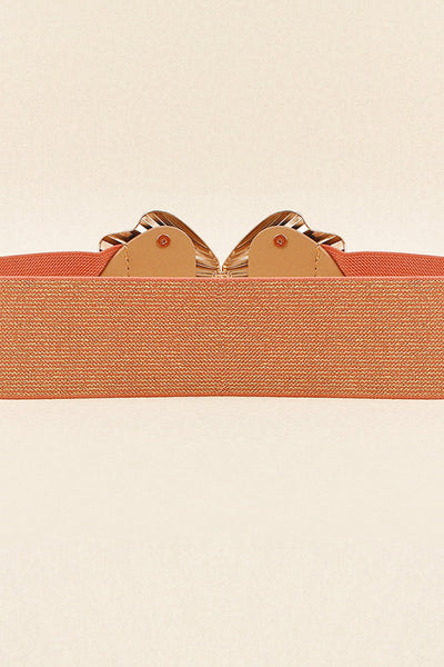 Gold Buckle Elastic Belt