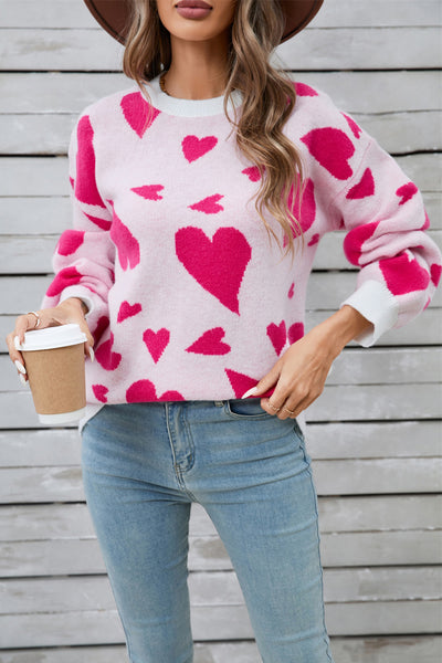 Hearts Desire Long Sleeve Sweater