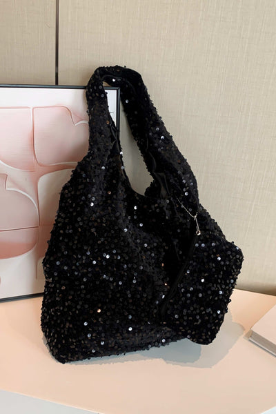 Sequin Carryall Handbag